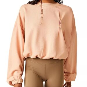 Free People Movement Start to Finish Bubble Sweater Crewneck